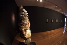 Armadura samurái de la muestra de arte japonés en San Martín